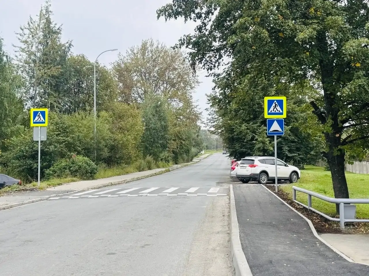 Пешеходный переход оборудовали у завода «Славмо» в Петрозаводске